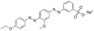 CAS 登录号：66214-48-0， 3-[[4-[(4-乙氧基苯基)偶氮]-3-甲氧基苯基]偶氮]苯磺酸钠