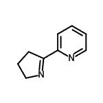 结构式 CAS# 66269-78-1, 2-(3,4-二氢-2H-吡咯-5-基)吡啶