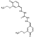 CAS 登录号：6632-89-9， N''-[(Z)-(3-乙氧基-4-氧代-2,5-环己二烯-1-亚基)甲基]-N'''-[(3-乙氧基-4-氧代-2,5-环己二烯-1-亚基)甲基]硫代卡巴肼
