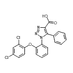 CAS#: 664966-03-4， 1-[2-(2,4-Dichlorophenoxy)phenyl]-5-phenyl-1H-1,2,3-triazole-4-carboxylic acid
