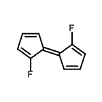 CAS 登录号：664983-74-8， (1E)-2,2'-二氟-1,1'-联(2,4-环戊二烯-1-亚基)