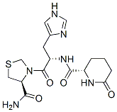 CAS 登录号：66537-55-1， [2S-[2R*[R*(R*)]]]-N-[2-[4-(氨基羰基)-3-噻唑烷基]-1-(1H-咪唑-4-基甲基)-2-氧代乙基]-6-氧代哌啶-2-甲酰胺