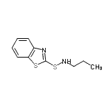 CAS 登录号：66552-53-2， N-(1,3-苯并噻唑-2-基硫基)-1-丙胺