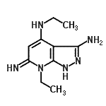 CAS#: 666700-11-4， N<sup>4</sup>,7-Diethyl-6-imino-6,7-dihydro-1H-pyrazolo[3,4-b]pyridine-3,4-diamine