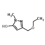 CAS 登录号：66708-00-7， 3-(乙氧基甲基)-1-甲基-1H-吡唑-5-醇