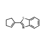 CAS 登录号：66730-36-7， 2-(1-环戊烯-1-基)-1,3-苯并噻唑