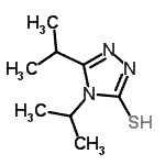 结构式 CAS# 667437-59-4, 4,5-二异丙基-4H-1,2,4-三唑-3-硫醇
