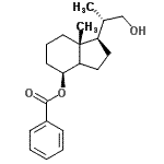 CAS 登录号：66774-70-7， (1R,4S,7aR)-1-[(2S)-1-羟基-2-丙基]-7a-甲基八氢-1H-茚-4-基苯甲酸酯