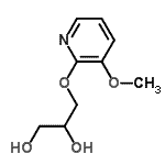 CAS 登录号：66781-24-6， 3-[(3-甲氧基-2-吡啶基)氧基]-1,2-丙烷二醇