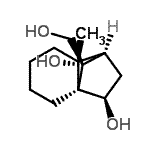 CAS 登录号：667938-64-9， (1R,6R,7R,9R,10R)-10-(羟基甲基)-6-甲基三环[5.2.1.0<sup>1,6</sup>]癸烷-9,10-二醇