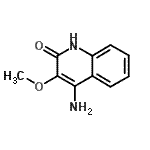 CAS 登录号：668469-57-6， 4-氨基-3-甲氧基-2-喹啉醇