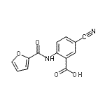 CAS 登录号：668976-29-2， 5-氰基-2-(2-呋喃并基氨基)苯甲酸
