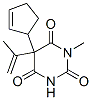CAS 登录号：66940-66-7， 5-(2-环戊烯基)-1-甲基-5-(1-甲基乙烯基)-2,4,6(1H,3H,5H)-嘧啶三酮