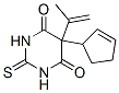CAS 登录号:66940-67-8, 5-(2-环戊烯基)-2,3-二氢-5-(1-甲基乙烯基)-2-硫代-4,6(1H,5H)-嘧啶二酮