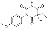 CAS 登录号：66940-92-9， 5,5-二乙基-1-(4-甲氧基苯基)-2,4,6(1H,3H,5H)-嘧啶三酮