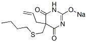 CAS 登录号：66941-59-1， 5-烯丙基-5-(丁基硫甲基)-2-钠氧基-4,6(1H,5H)-嘧啶二酮