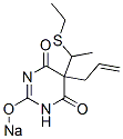 CAS 登录号：66941-70-6， 5-烯丙基-5-[1-(乙硫基)乙基]-2-钠氧基-4,6(1H,5H)-嘧啶二酮