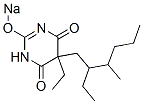 CAS 登录号：66968-31-8， 5-乙基-5-(2-乙基-3-甲基己基)-2-钠氧基-4,6(1H,5H)-嘧啶二酮