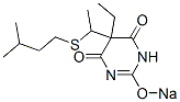 CAS 登录号：66968-56-7， 5-乙基-5-[1-(异戊硫代)乙基]-2-钠氧基-4,6(1H,5H)-嘧啶二酮