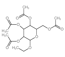 CAS 登录号：6697-87-6， 1-O-乙基-beta-D-吡喃葡萄糖 2,3,4,6-四乙酸酯