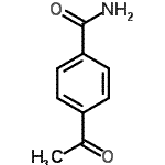 结构式 CAS# 67014-02-2, 4-乙酰基苯甲酰胺
