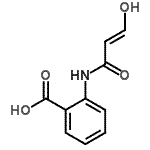 CAS 登录号：670259-53-7， 2-{[(2E)-3-羟基-2-丙烯酰基]氨基}苯甲酸