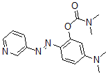 CAS 登录号:67049-86-9, 5-(二甲基氨基)-2-(3-吡啶基偶氮)苯基 N,N-二甲基氨基甲酸酯
