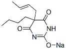CAS 登录号:67049-97-2, 5-(2-丁烯基)-5-丁基-2-钠氧基-4,6(1H,5H)-嘧啶二酮
