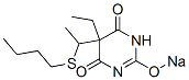 CAS 登录号：67050-64-0， 5-[1-(丁基硫代)乙基]-5-乙基-2-钠氧基-4,6(1H,5H)-嘧啶二酮