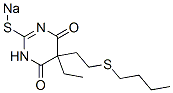 CAS#: 67050-68-4， 5-[2-(Butylthio)Ethyl]-5-Ethyl-2-Sodiothio-4,6(1H,5H)-Pyrimidinedione