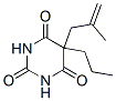 CAS 登录号:67051-55-2, 5-(2-甲基-2-丙烯基)-5-丙基巴比妥酸