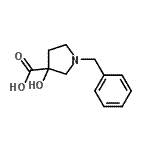 CAS 登录号：67117-22-0， 1-苄基-3-羟基-3-吡咯烷羧酸