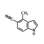 CAS#: 671215-70-6， 4-Methyl-1H-indole-5-carbonitrile