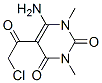 结构式 CAS# 67130-66-9, 6-氨基-5-(2-氯-乙酰基)-1,3-二甲基-1H-嘧啶-2,4-二酮