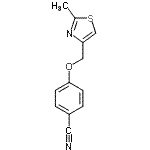 CAS 登录号：671754-28-2， 4-[(2-甲基-1,3-噻唑-4-基)甲氧基]苯甲腈