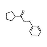 结构式 CAS# 67281-41-8, 1-环戊基-3-苯基-1-丙酮