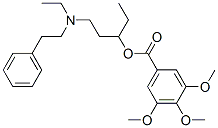 CAS 登录号：67293-45-2， 3,4,5-三甲氧基苯甲酸 1-乙基-3-[乙基(苯乙基)氨基]丙基酯