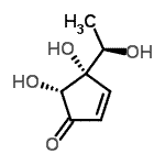 CAS 登录号：672948-79-7， (4S,5R)-4,5-二羟基-4-[(1R)-1-羟基乙基]-2-环戊烯-1-酮