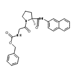 CAS 登录号：67336-99-6， N-[(苄氧基)羰基]甘氨酰-N-2-萘基-L-脯氨酰胺