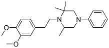 CAS 登录号：67351-20-6， 1-(3,4-二甲氧基苯乙基)-4-苯基-2,2,6-三甲基哌嗪