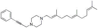 CAS 登录号：67361-27-7， 1-(3-苯基-2-丙炔基)-4-(3,7,11-三甲基-2,6,10-十二碳三烯基)哌嗪