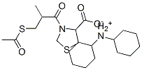CAS 登录号：67362-28-1， 二环己基铵 3-[3-(乙酰基硫代)-2-甲基丙酰基]噻唑烷-4-羧酸盐