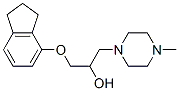 CAS 登录号：67465-88-7， 1-(4-茚满基氧基)-3-(4-甲基-1-哌嗪基)-2-丙醇
