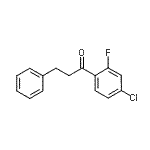 结构式 CAS# 674767-23-8, 1-(4-氯-2-氟苯基)-3-苯基-1-丙酮