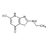 CAS 登录号：674807-08-0， 2-(乙基氨基)-5-羟基[1,3]噻唑并[4,5-b]吡啶-7(4H)-酮