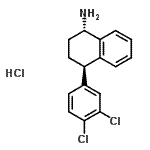 CAS#: 675126-07-5， (1S,4R)-4-(3,4-Dichlorophenyl)-1,2,3,4-tetrahydro-1-naphthalenamine hydrochloride (1:1)