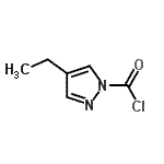 CAS 登录号：67514-65-2， 4-乙基-1H-吡唑-1-甲酰氯