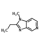 CAS 登录号：675581-77-8， 2-乙基-1-甲基-1H-咪唑并[4,5-c]吡啶