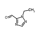 结构式 CAS# 675617-95-5, 1-乙基-1H-1,2,4-三唑-5-甲醛