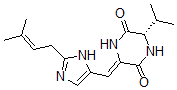 CAS 登录号：67603-38-7， (6S)-3-[(Z)-[2-(3-甲基-2-丁烯基)-1H-咪唑-4-基]亚甲基]-6alpha-(1-甲基乙基)哌嗪-2,5-二酮